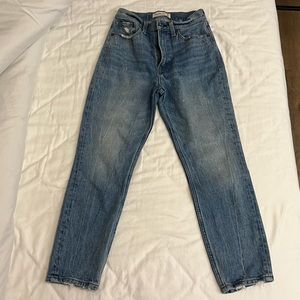 high rise abercrombie mom jeans